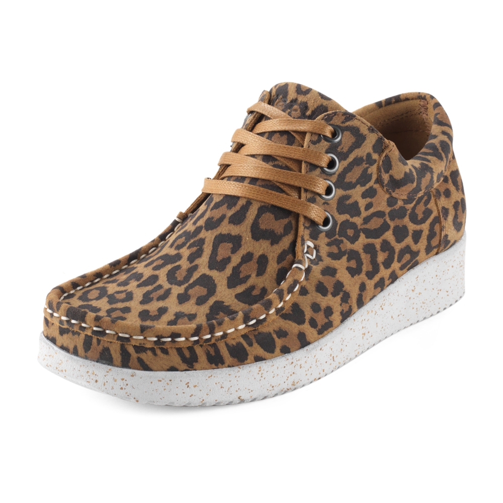 Stillehavsøer tæmme smøre Anna Suede Sko Leopard - Shop Nature Footwear Her