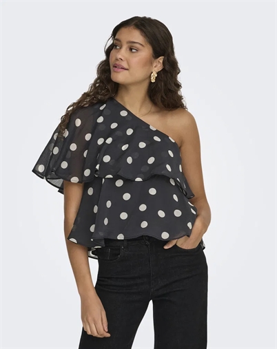  JDY - JDYFay Life One-Shoulder Top - Pristine