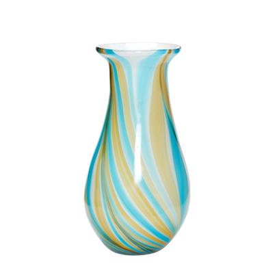 Hübsch Glas Vase Grøn Blå Multi
