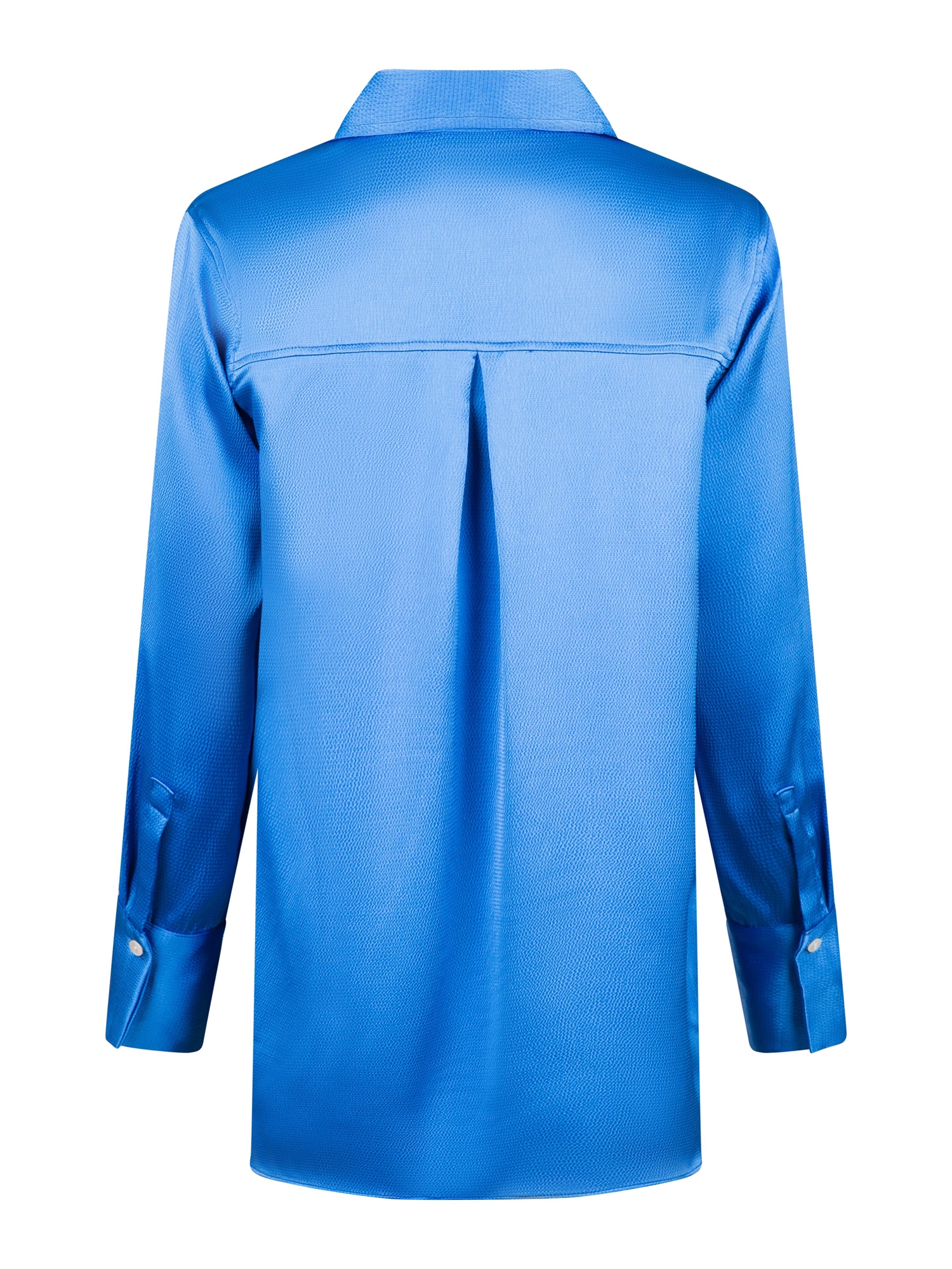 Margit Satin Skjorte Blue - Shop Neo Nyheder