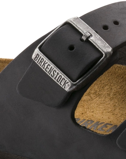Arizona Oiled Leather Sandal - Black - Birkenstock