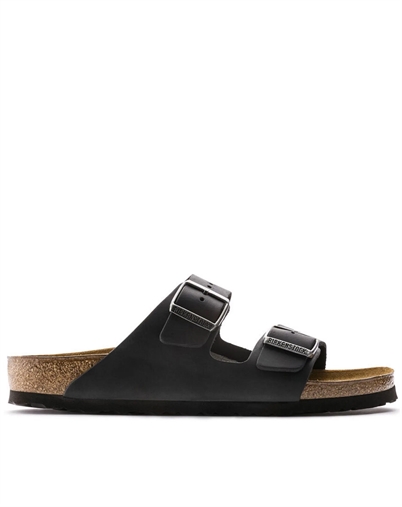 Arizona Oiled Leather Sandal - Black - Birkenstock