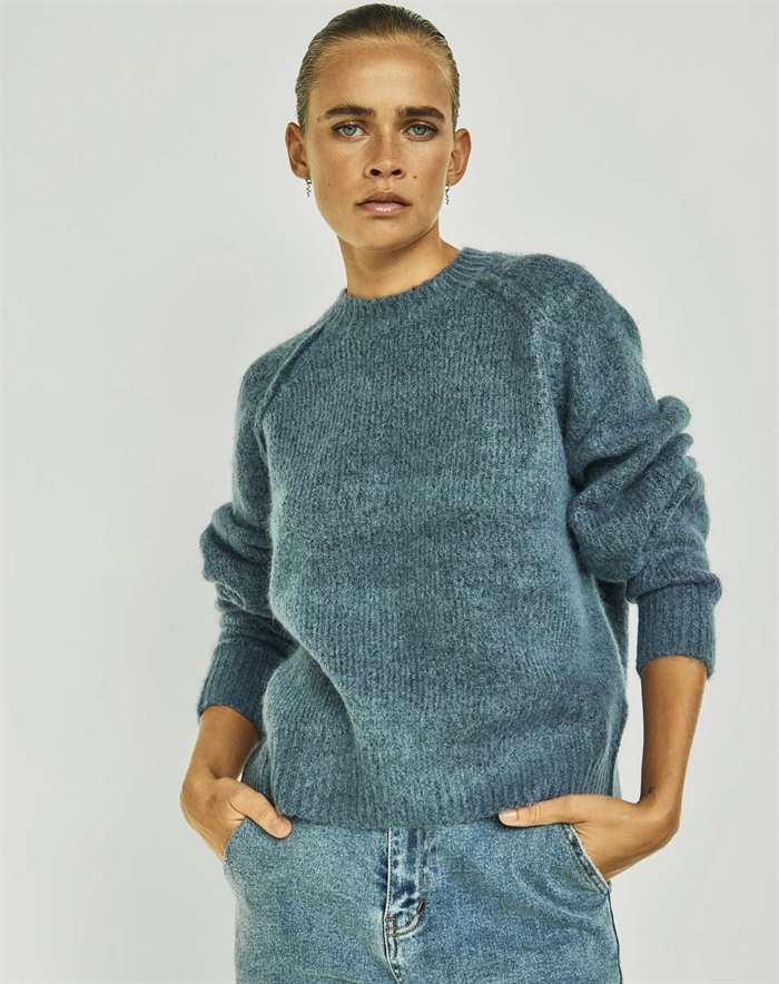 Withblack - Andrea WBL Cropped Strik - Country Blue