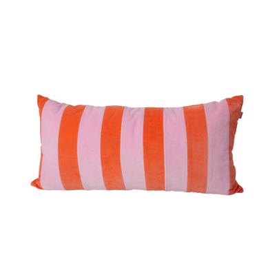 Rice Velour Large Pude Orange Pink Stripes
