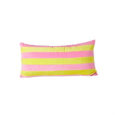 Rice Velour Medium Pude Pink Yellow Stripes