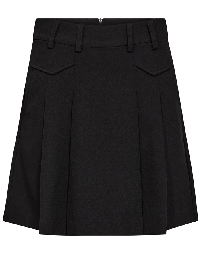 Co\'Couture - LunaCC Pocket Pleat Mini Nederdel - Black