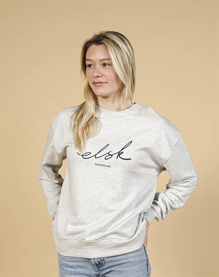 Elsk - Signed Skyum Crewneck - Snow Melange