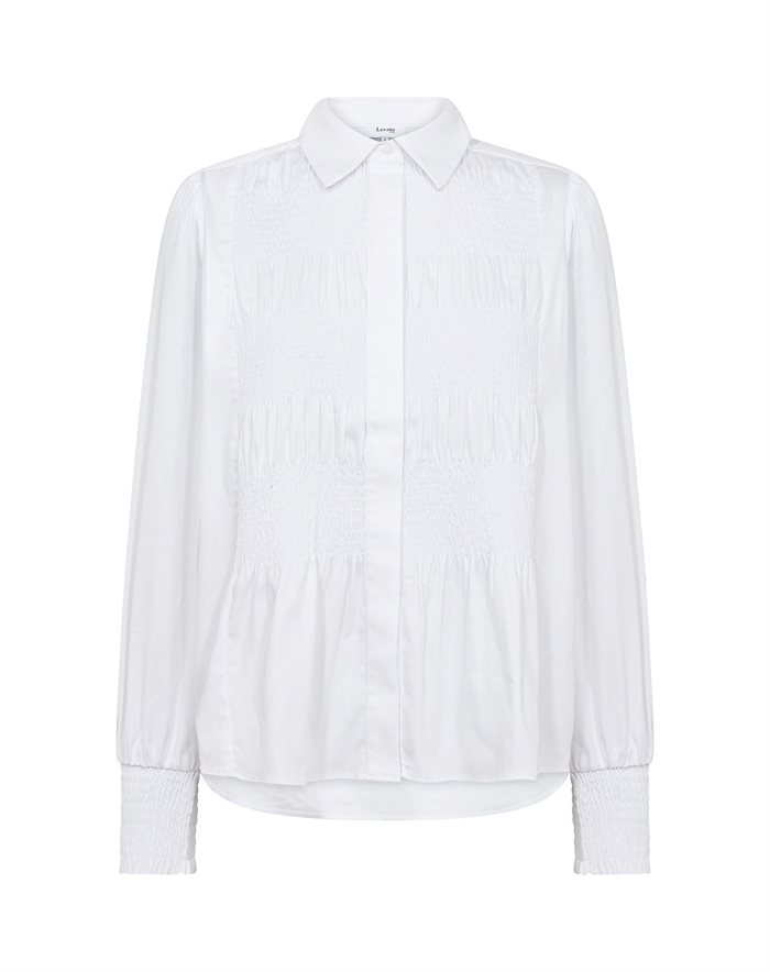  Leveté Room - LR-Isla Solid 117 Skjorte - White
