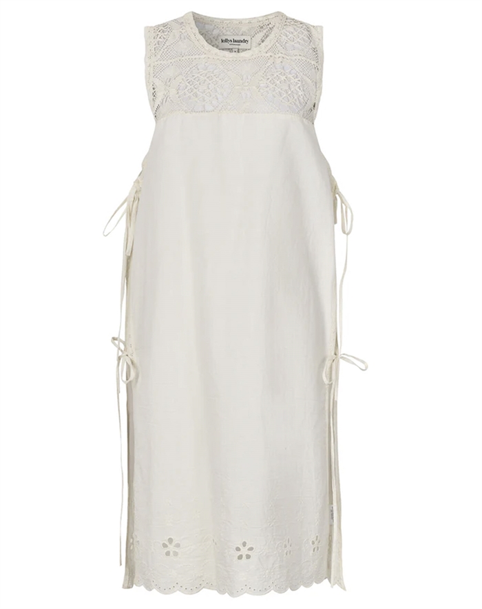 Lollys Laundry - BelloLL Top Long Kjole - White