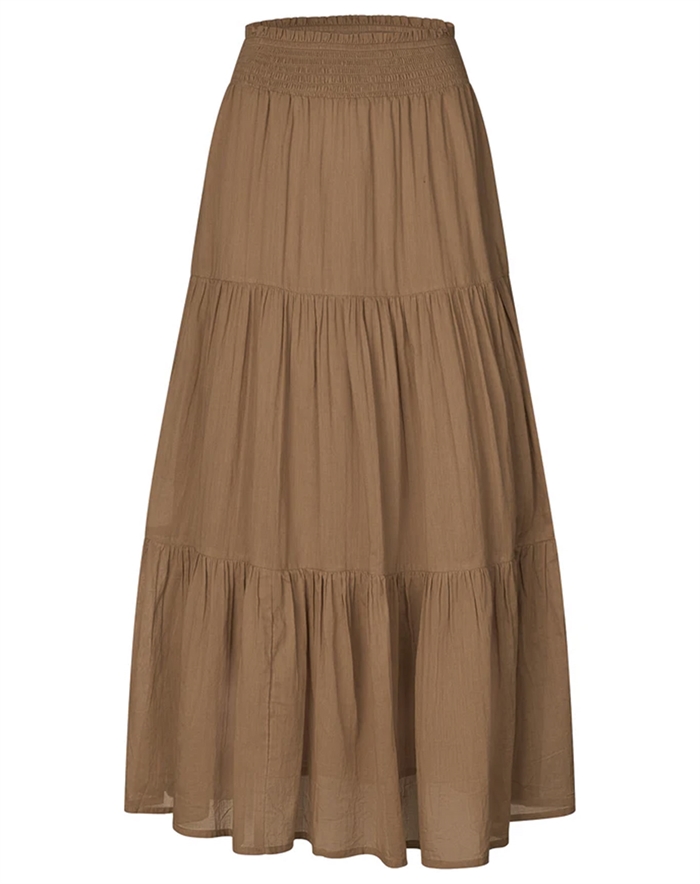 Lollys Laundry - DiamondLL Maxi Nederdel - Camel