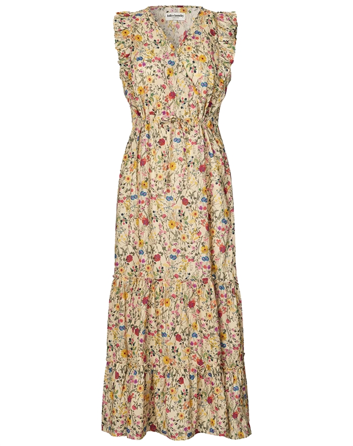 Lollys Laundry - SamoLL Midi Kjole - Flower Print