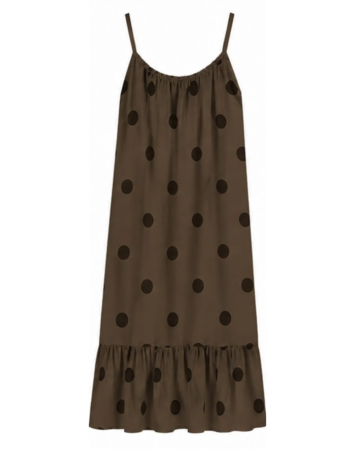 Marta du Chateau - MDCLuliana Kjole - Brown