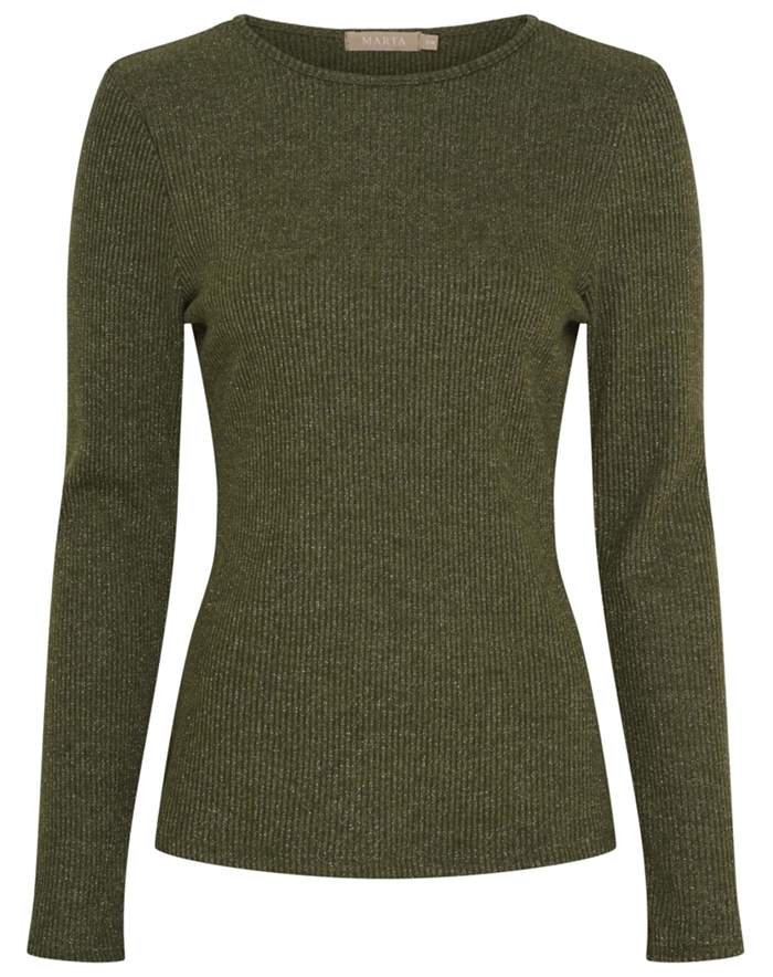  Marta du Chateau - MDCLunara Langærmet Trøje - Oliven