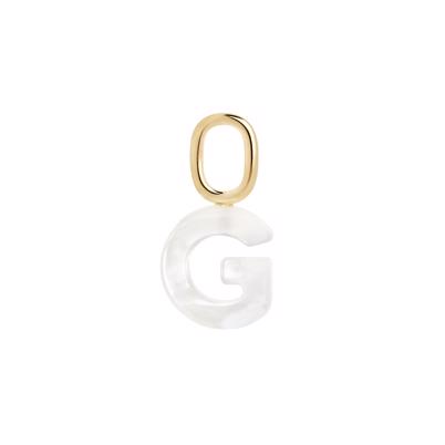 Maria Black Lucid Letter Vedhæng Guld G