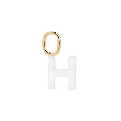 Maria Black Lucid Letter Vedhæng Guld H