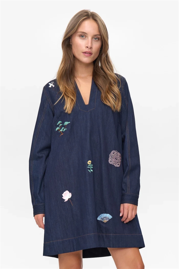 Nümph - Nuchiku Kjole - Dark Blue Denim