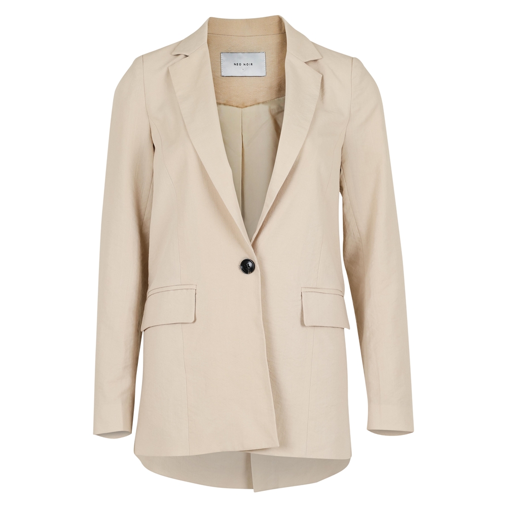 tommelfinger fokus protestantiske Sasi Linen Blazer Sand - Shop Neo Noir Nyheder