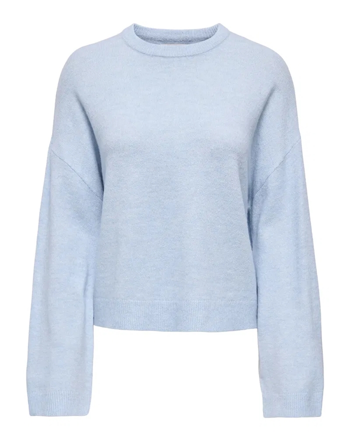 Only - ONLSimoni O-Neck Pullover Strik - Cashmere Blue
