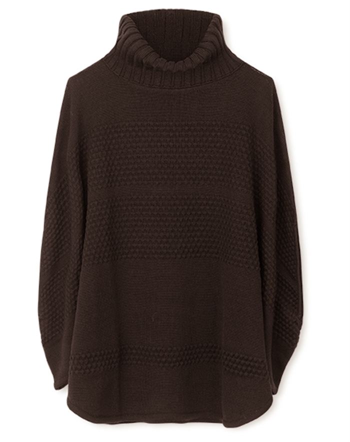 Sibin Linnebjerg - Siff Poncho - Brown