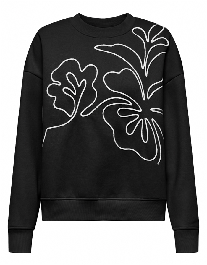 JDY - JDYCanoa Emb Sweater - Black/Emb