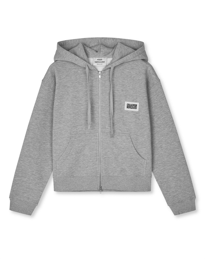 Mads Nørgaard - Standard Bobo Hood Sweatshirt - Grey Melange