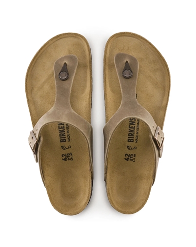 Gizeh Oiled Leather Sandal - Tabacco Brown - Birkenstock