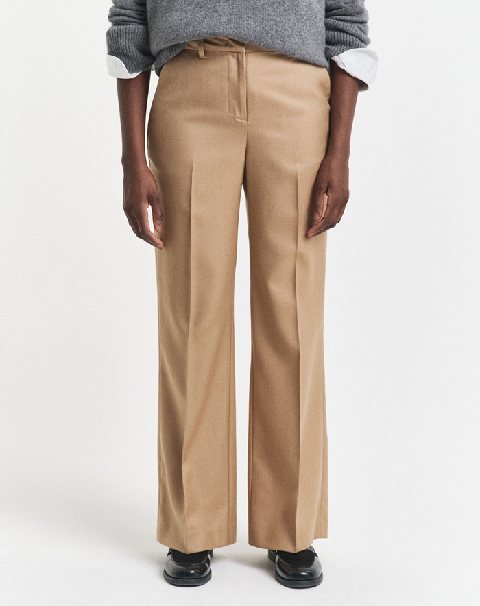 Gant - Tailored Wool Blend Bukser - Warm Khaki