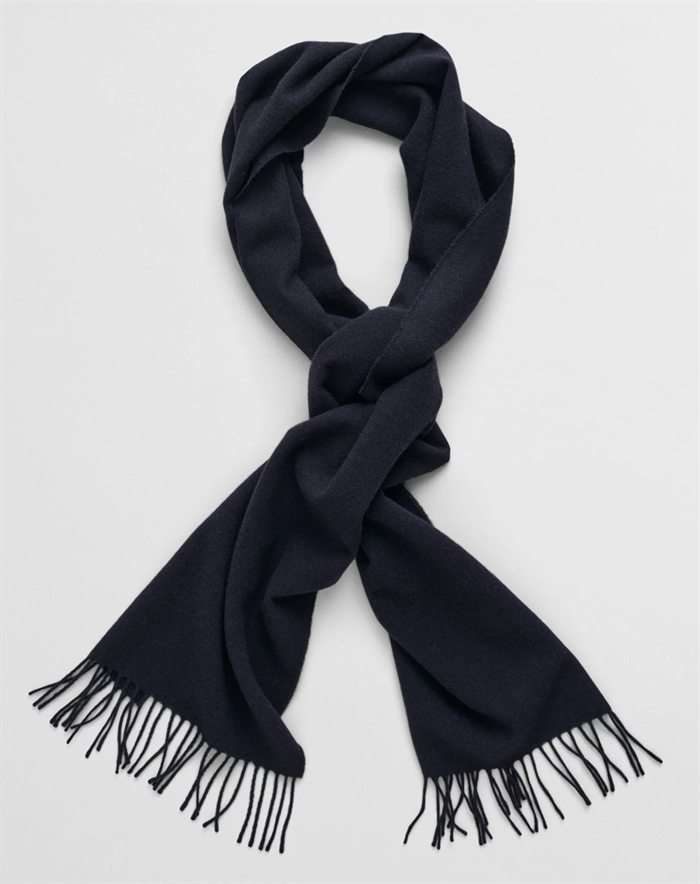 Gant - Unisex Wool Halstørklæde - Evening Blue