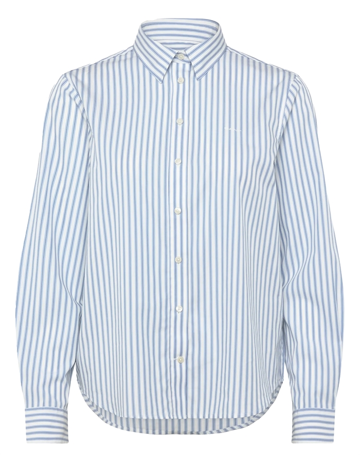 Gant - Regular Striped Skjorte - Clear Sky