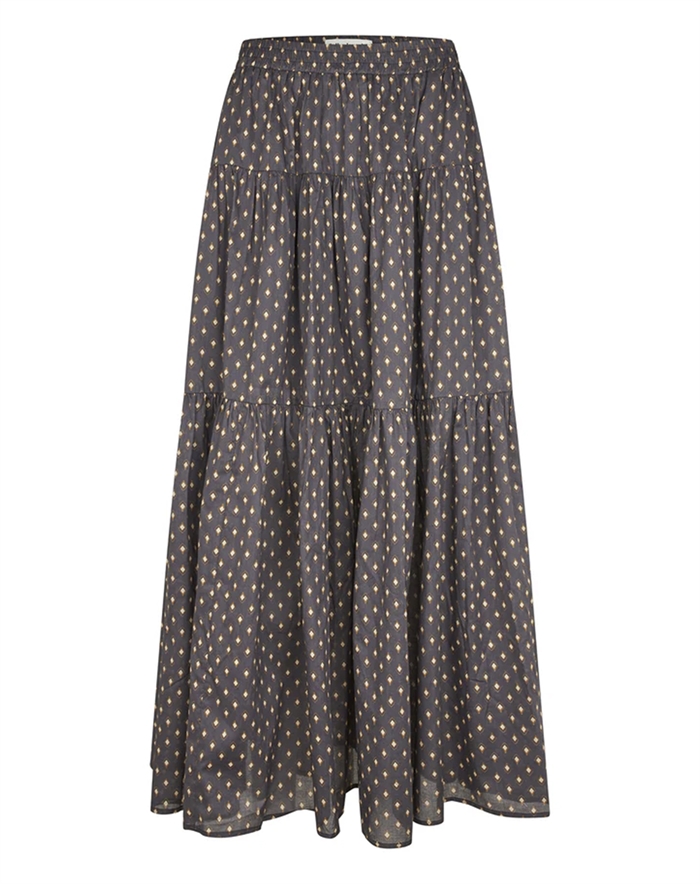 Lollys Laundry - Sunset LL Maxi Nederdel - Dark Blue