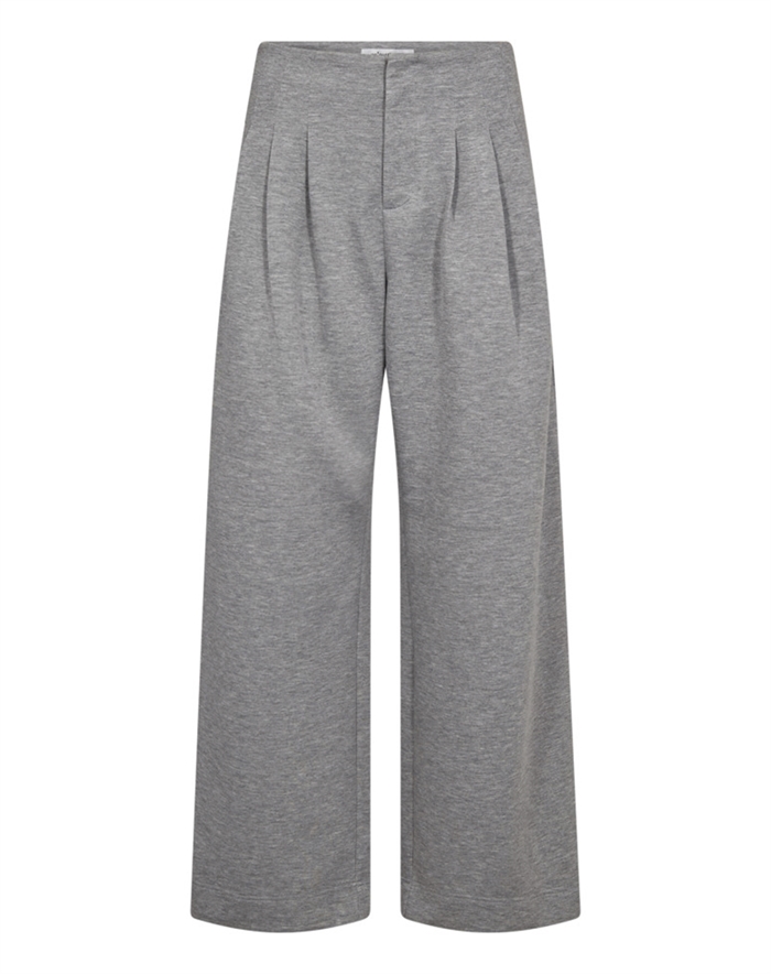 Co´couture - Lance CC Pleat Sweatpants - Grey Melange