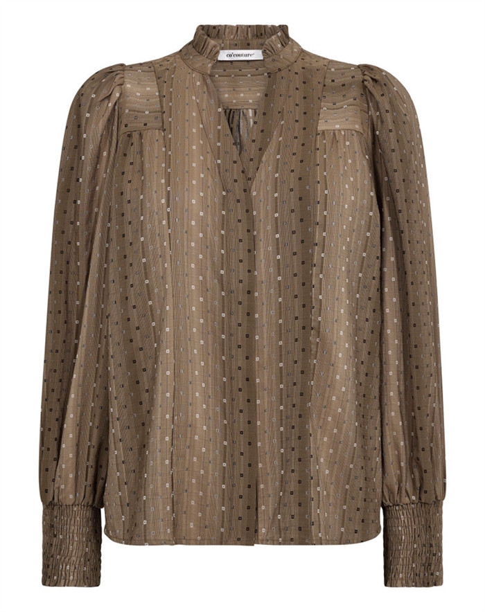 Co ́couture - Olly CC Skjorte - Walnut