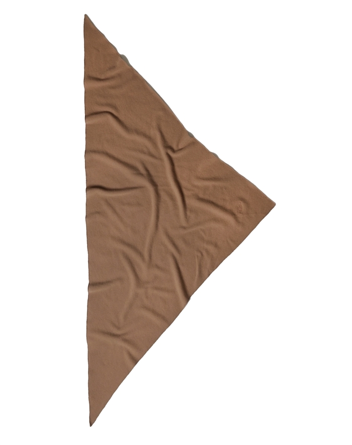 Lala Berlin - Triangle Solid M Tørklæde - Cashmere Blend Earth