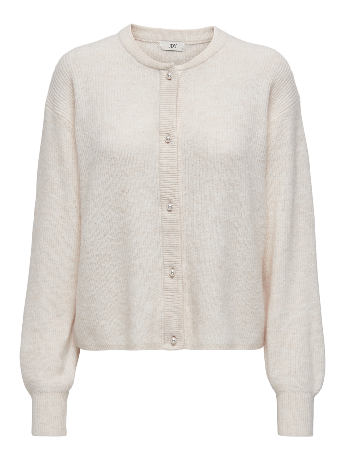 JDY - JDYLumi Life Button Cardigan - Birch/Melange