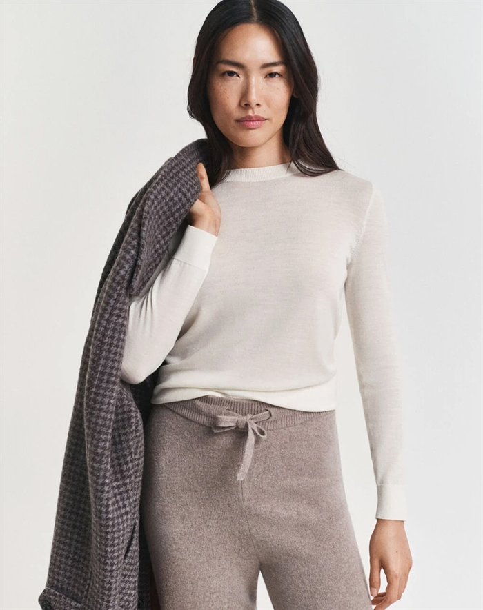 Gant - Merino Strik - Cream