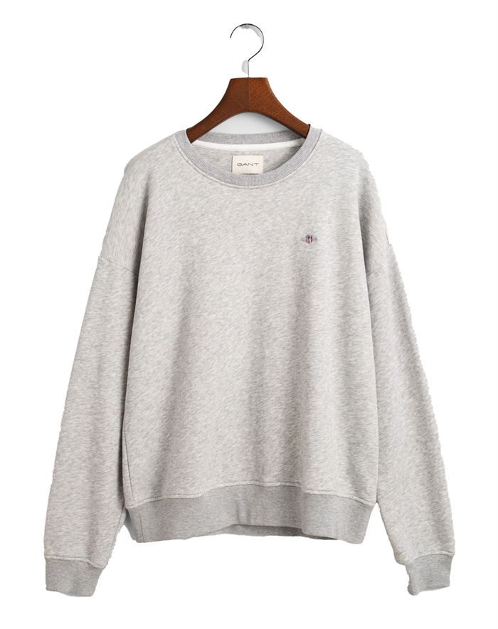 Gant - Shield Sweater - Light Grey Melange