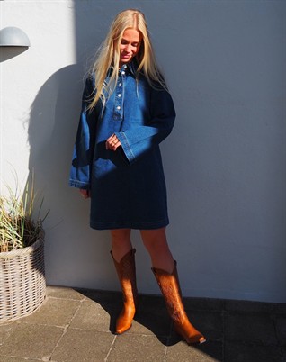 Freya Bell Denim Kjole