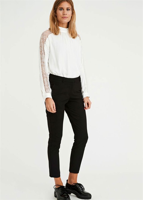 Kylie 396 Cropped Bukser - Black