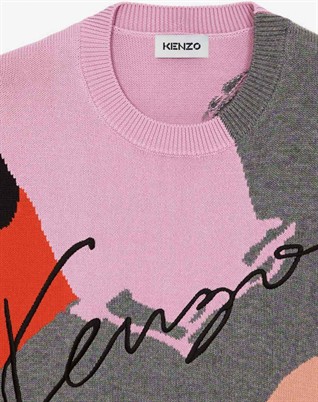 Seasonal Graph Oversize Jumper - Men