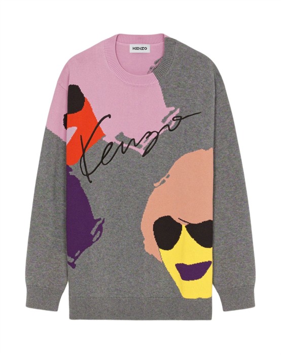 Seasonal Graph Oversize Jumper - Men