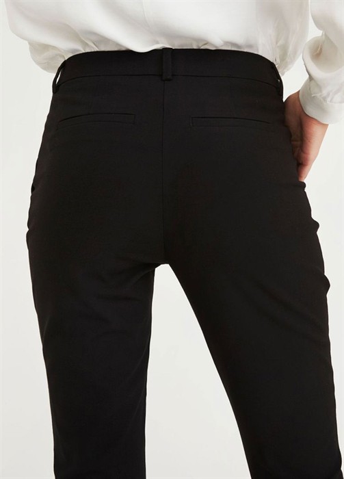 Kylie 396 Cropped Bukser - Black