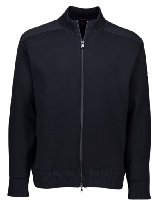 Full Zip Iconic Badge Knit Cardigan