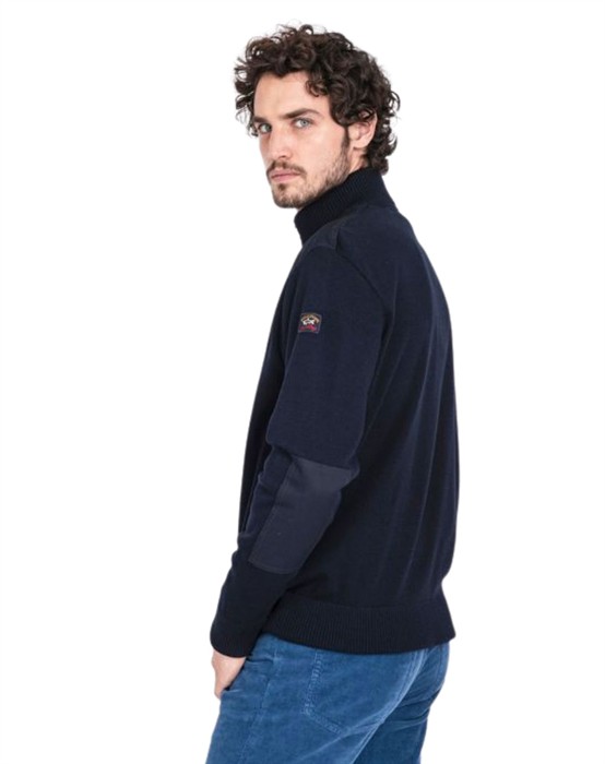 Full Zip Iconic Badge Knit Cardigan