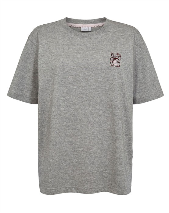 NUPrema Oversize T-Shirt - Medium Grey Melange