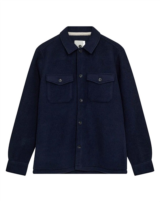 AKOscar Boiled Wool Overshirt 