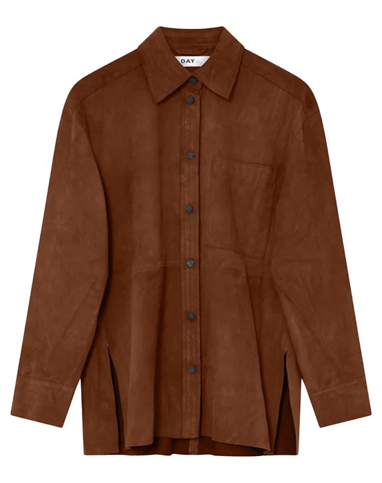 Andreas Light Suede Skjorte - Caramel Cafe