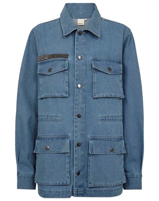 Lilly Denim Jakke - Blue