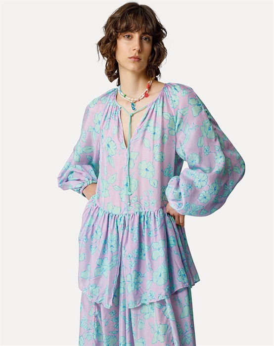 "True Colors" Habotai Silk Kjole