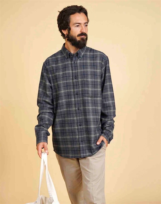 Flannel Men\'s BD Skjorte