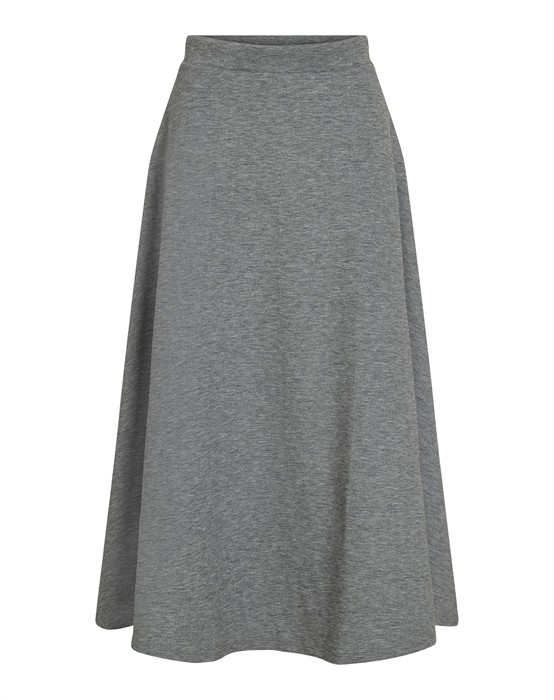 ViReflect HW Wide Midi Nederdel - Medium Grey Melange 